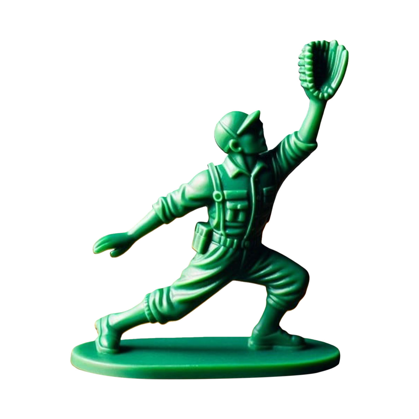 thumbnail image 2 of Interesante Soldado de Béisbol Verde Personaje Juguete Clásico Conjunto Estatua Jugador de Béisbol Novedad Mini Soldado Estatua Adecuado para la Decoración del Hogar Escritorio, 2 of 2